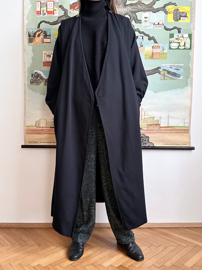 super cool wool coat with detachable hood