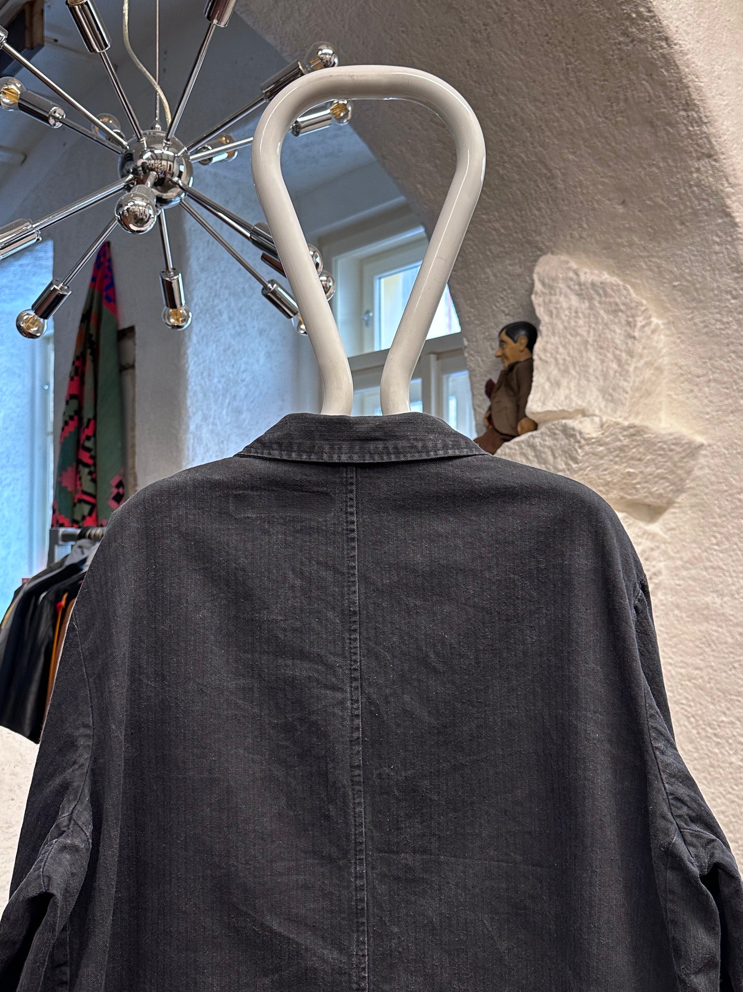 Vintage German black HBT work jkt