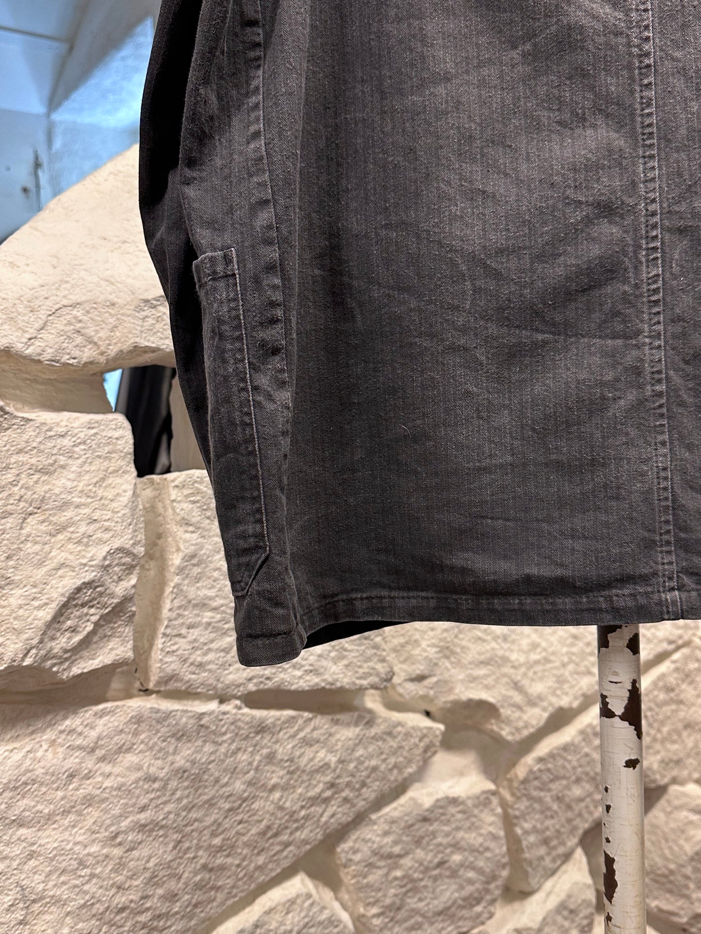 Vintage German black HBT work jkt