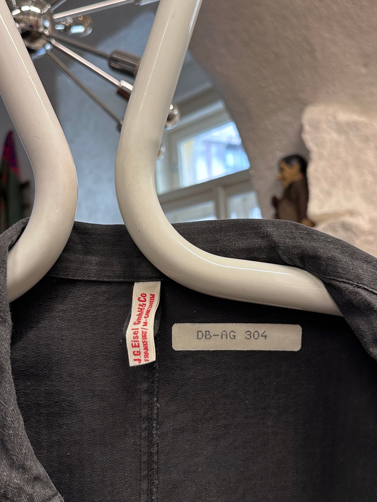 Vintage German black HBT work jkt