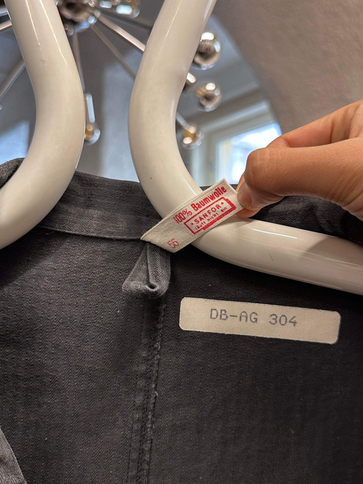 Vintage German black HBT work jkt