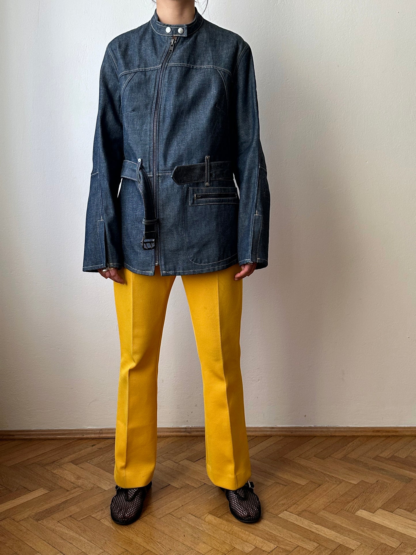 Levi's Engineered Jeans Denim Jkt リーバイス エンジニアード デニム ジャケット 立体裁断 Toto Praha Vintage clothing shop Antique shop 古着屋 プラハ Showroom appointment Prague ユーロ古着 ヨーロッパ古着 古着卸 ヴィンテージ