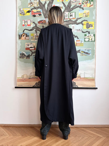 super cool wool coat with detachable hood