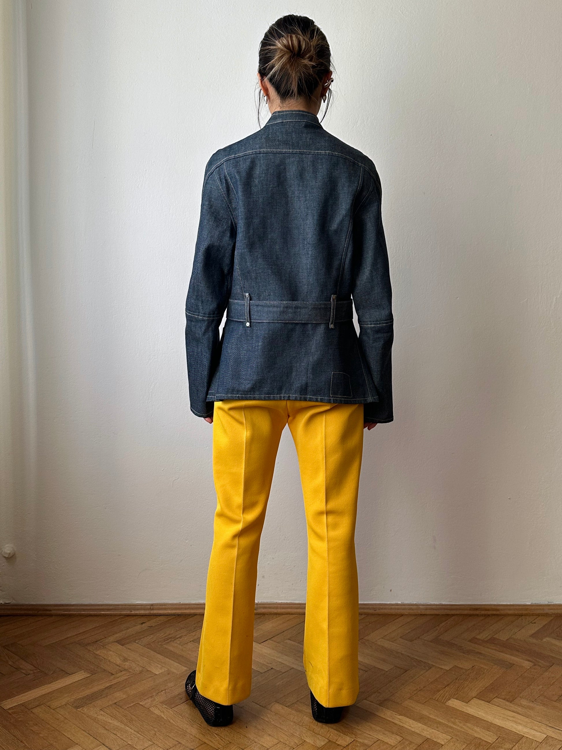 Levi's Engineered Jeans Denim Jkt リーバイス エンジニアード デニム ジャケット 立体裁断 Toto Praha Vintage clothing shop Antique shop 古着屋 プラハ Showroom appointment Prague ユーロ古着 ヨーロッパ古着 古着卸 ヴィンテージ