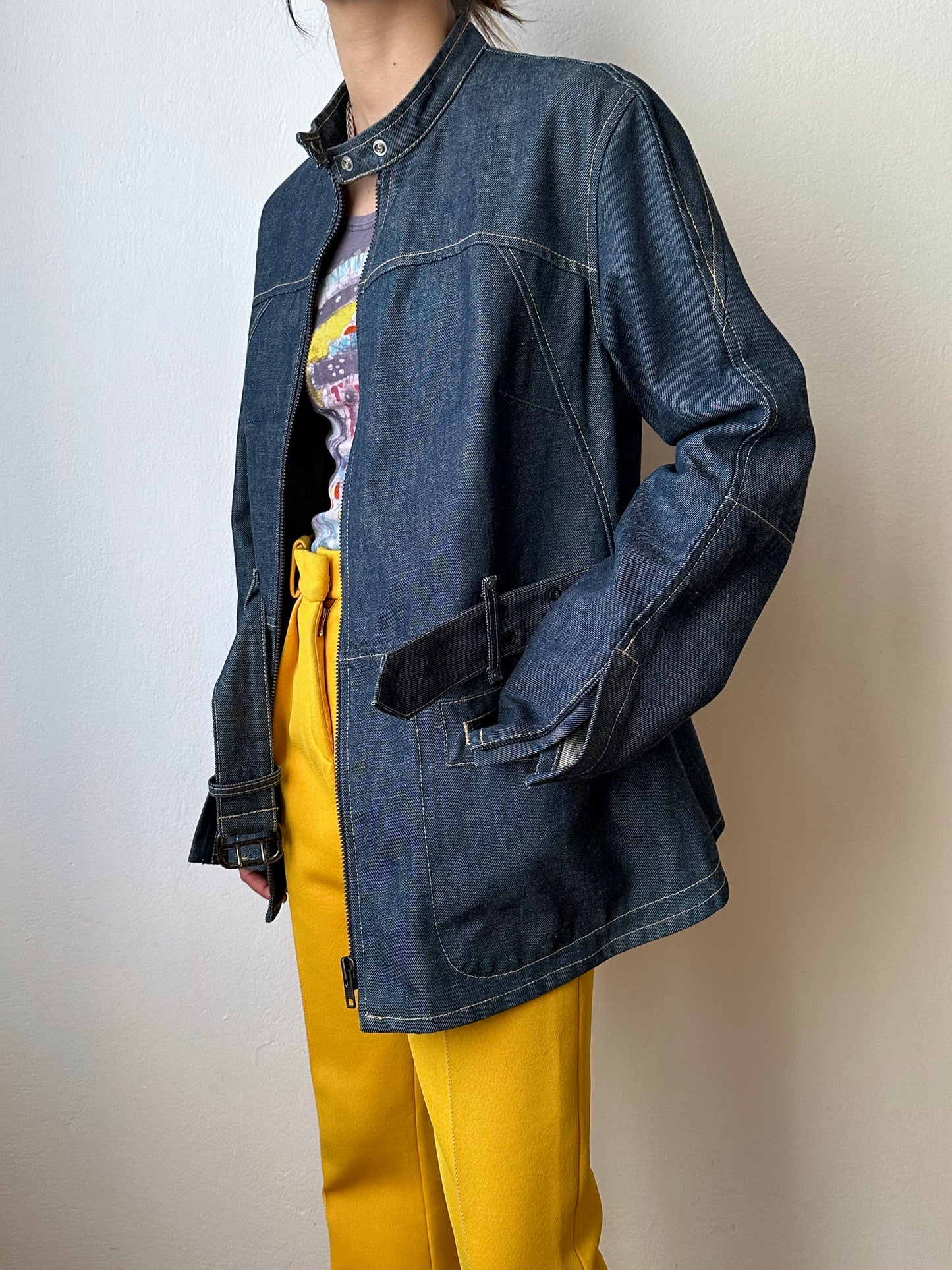 Levi's Engineered Jeans Denim Jkt リーバイス エンジニアード デニム ジャケット 立体裁断 Toto Praha Vintage clothing shop Antique shop 古着屋 プラハ Showroom appointment Prague ユーロ古着 ヨーロッパ古着 古着卸 ヴィンテージ