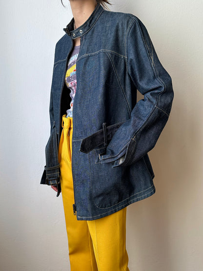 Levi's Engineered Jeans Denim Jkt リーバイス エンジニアード デニム ジャケット 立体裁断 Toto Praha Vintage clothing shop Antique shop 古着屋 プラハ Showroom appointment Prague ユーロ古着 ヨーロッパ古着 古着卸 ヴィンテージ