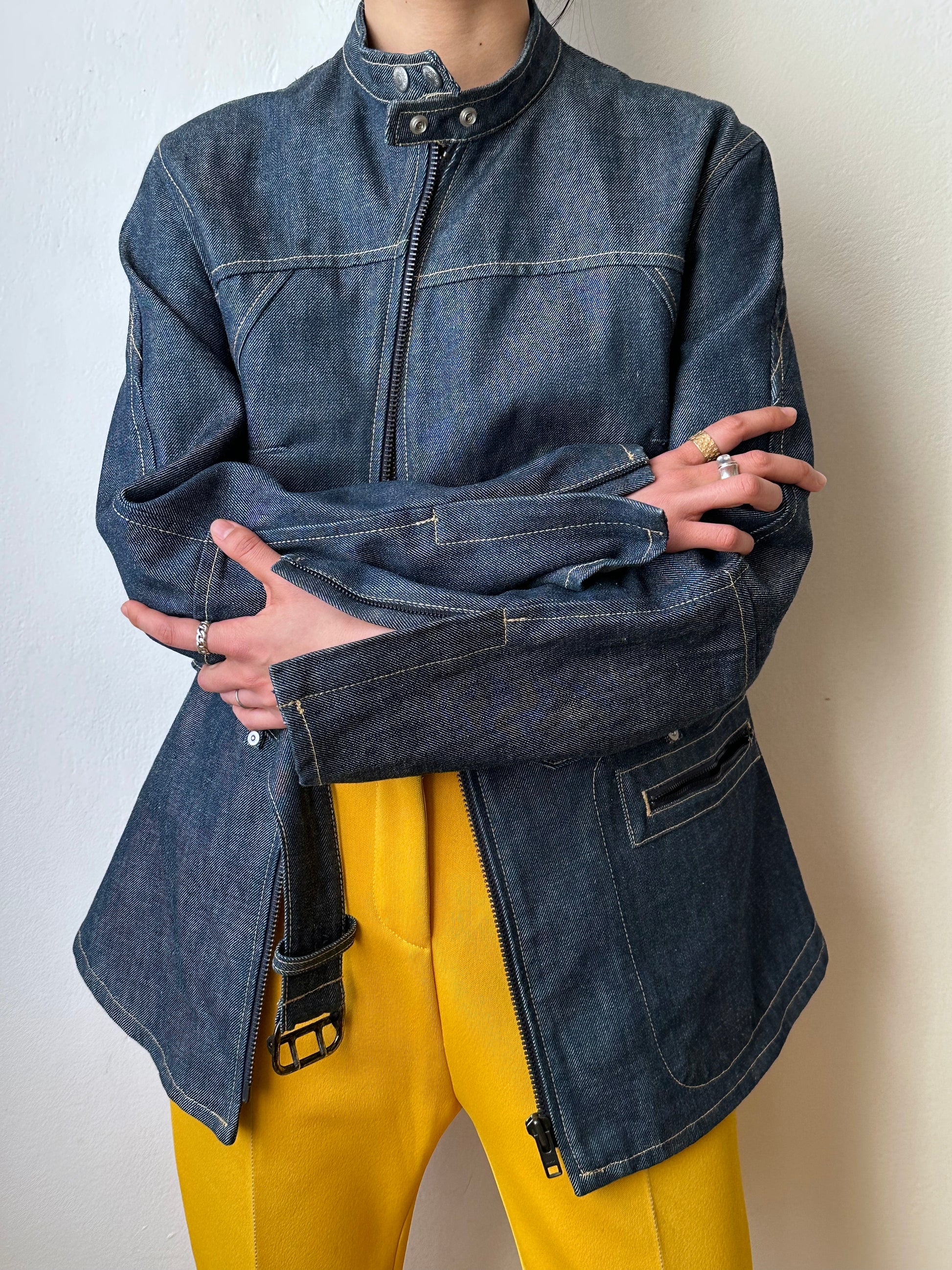 Levi's Engineered Jeans Denim Jkt リーバイス エンジニアード デニム ジャケット 立体裁断 Toto Praha Vintage clothing shop Antique shop 古着屋 プラハ Showroom appointment Prague ユーロ古着 ヨーロッパ古着 古着卸 ヴィンテージ