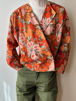 energetic flower shirt jacket