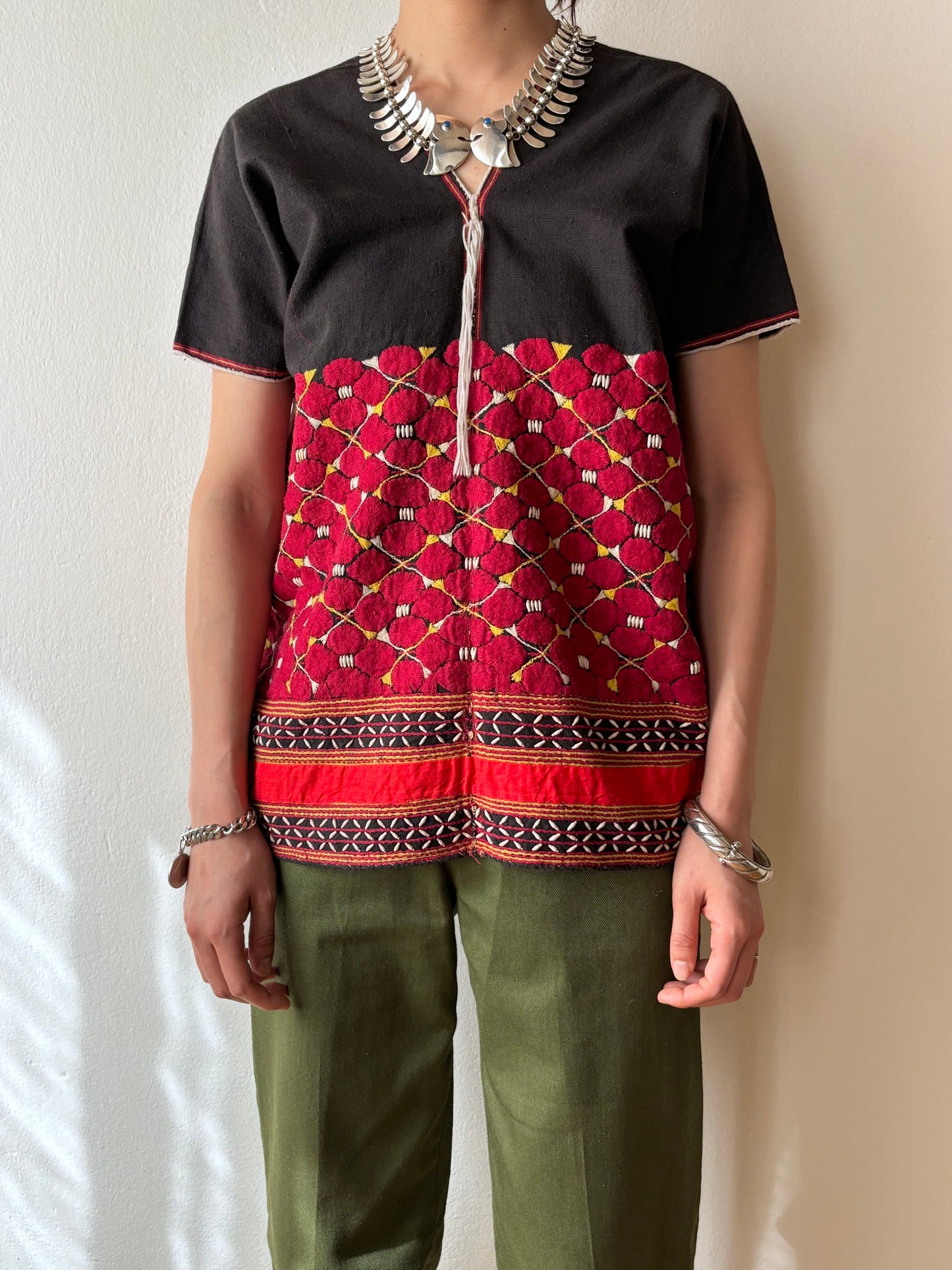 married woman's outfit from the Karen Myanmar Thailand