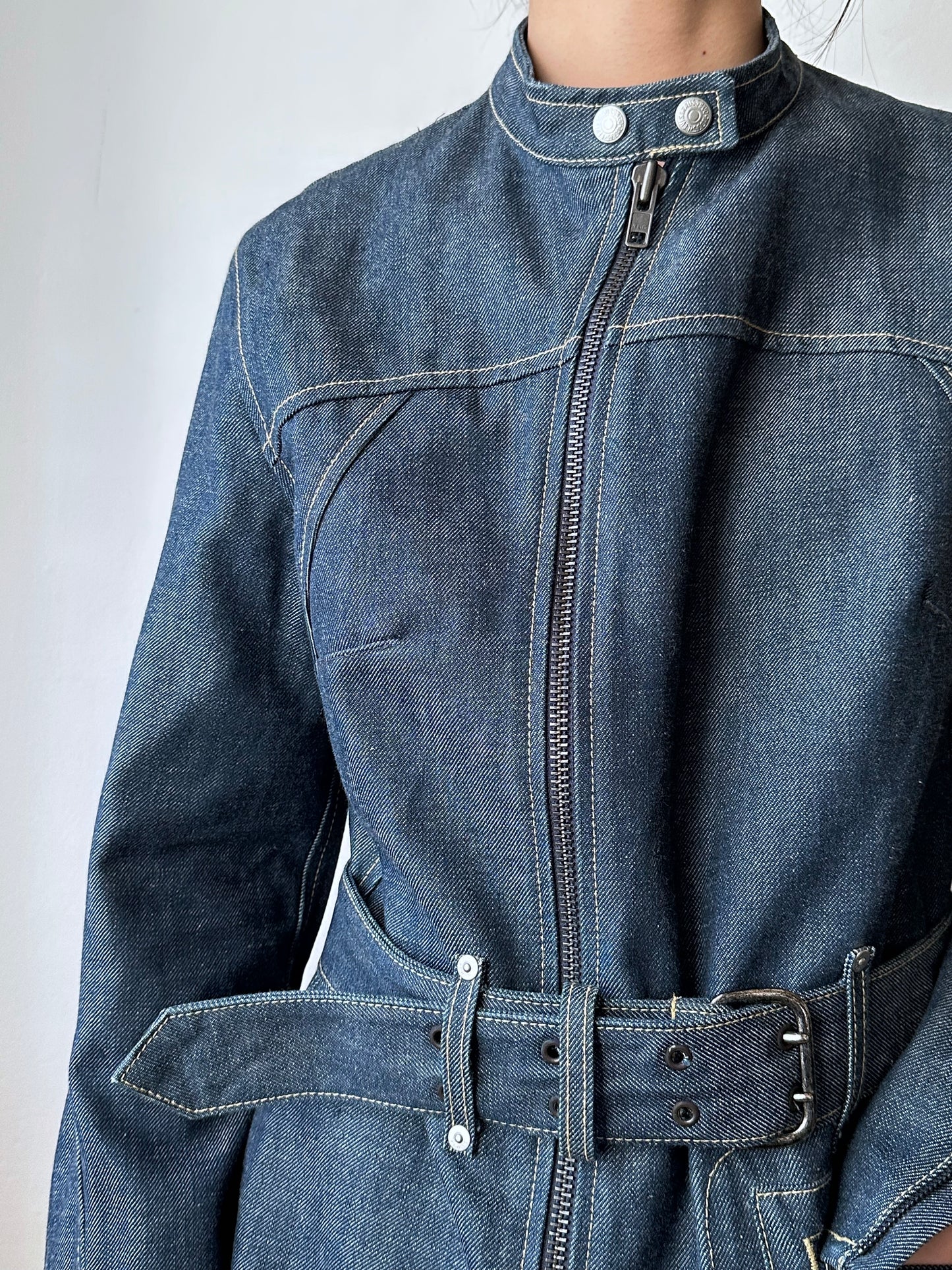 Levi's Engineered Jeans Denim Jkt リーバイス エンジニアード デニム ジャケット 立体裁断 Toto Praha Vintage clothing shop Antique shop 古着屋 プラハ Showroom appointment Prague ユーロ古着 ヨーロッパ古着 古着卸 ヴィンテージ