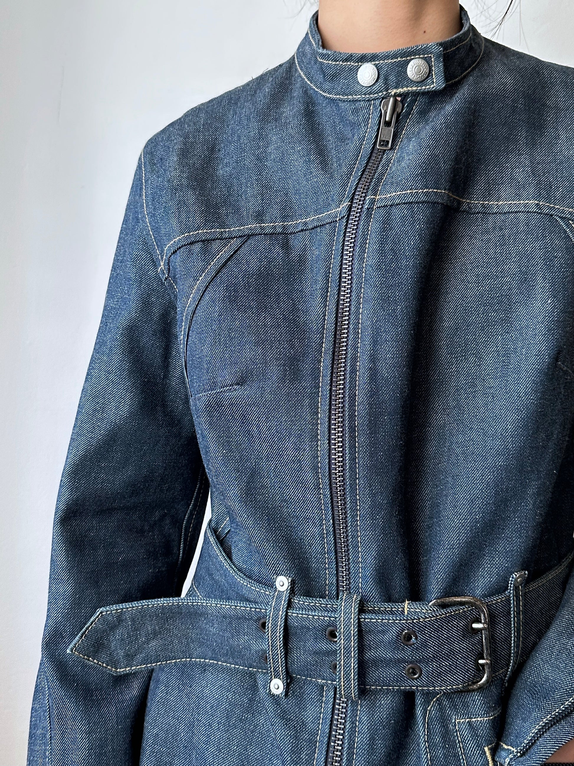 Levi's Engineered Jeans Denim Jkt リーバイス エンジニアード デニム ジャケット 立体裁断 Toto Praha Vintage clothing shop Antique shop 古着屋 プラハ Showroom appointment Prague ユーロ古着 ヨーロッパ古着 古着卸 ヴィンテージ