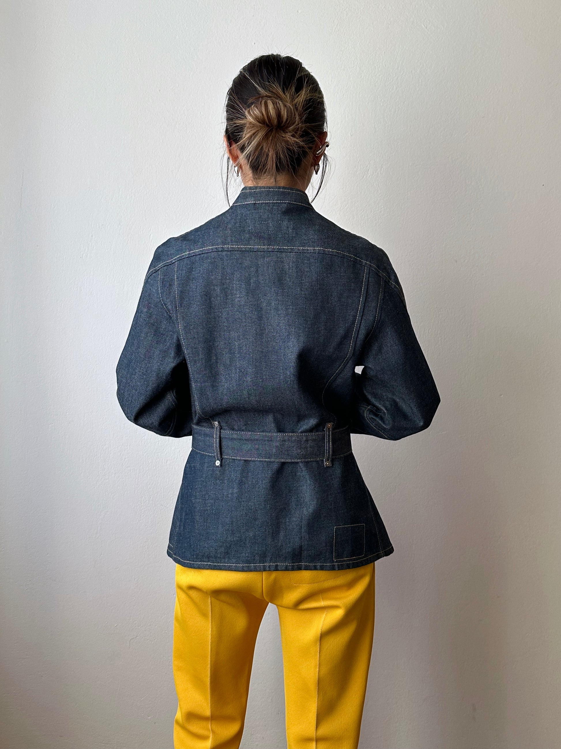 Levi's Engineered Jeans Denim Jkt リーバイス エンジニアード デニム ジャケット 立体裁断 Toto Praha Vintage clothing shop Antique shop 古着屋 プラハ Showroom appointment Prague ユーロ古着 ヨーロッパ古着 古着卸 ヴィンテージ