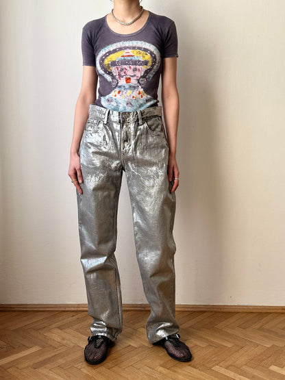 Silver coating 5 pockets denim W30-31