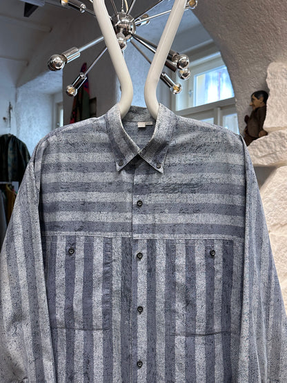 80s German striped shirt