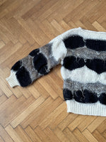 mix hair puff sweater