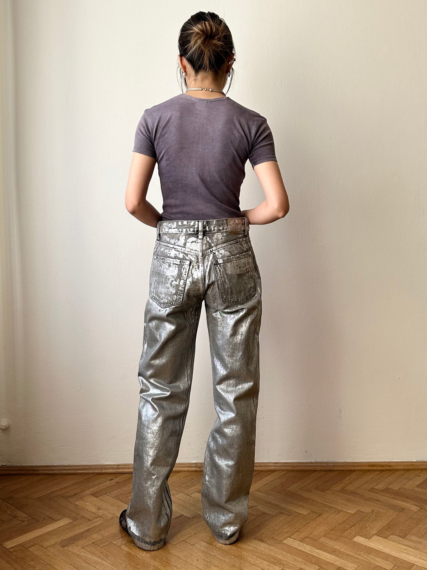 Silver coating 5 pockets denim W30-31