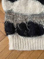 mix hair puff sweater