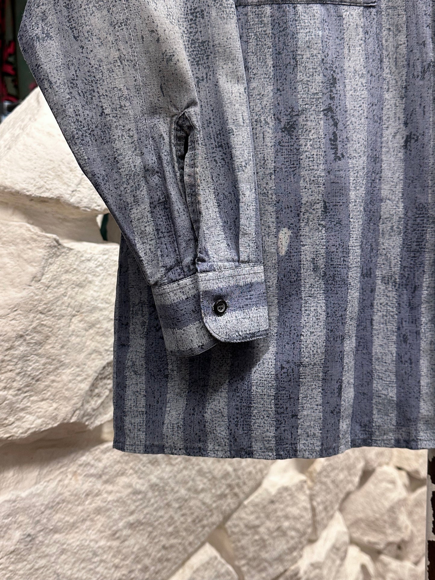 80s German striped shirt