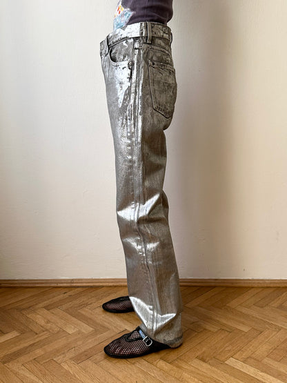 Silver coating 5 pockets denim W30-31