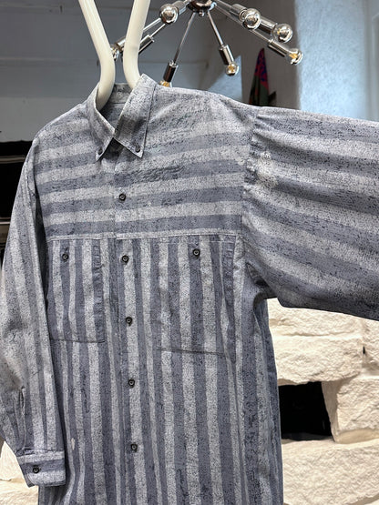 80s German striped shirt