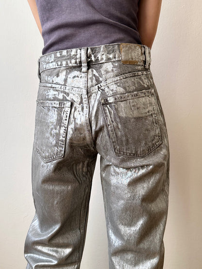 Silver coating 5 pockets denim W30-31