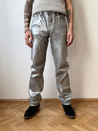 Silver coating 5 pockets denim W30-31