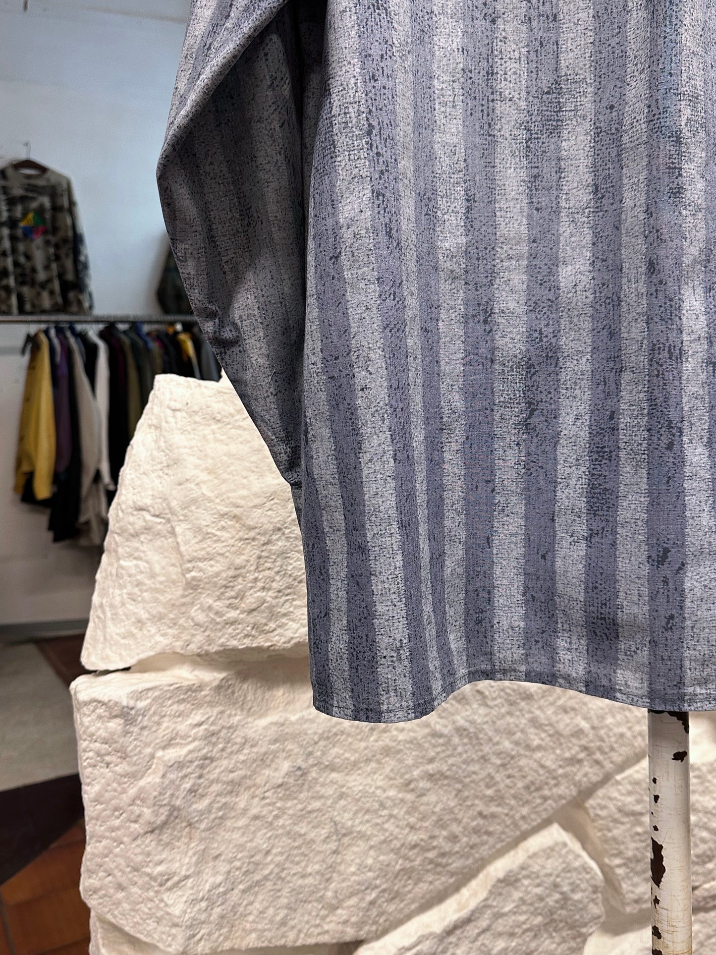 80s German striped shirt