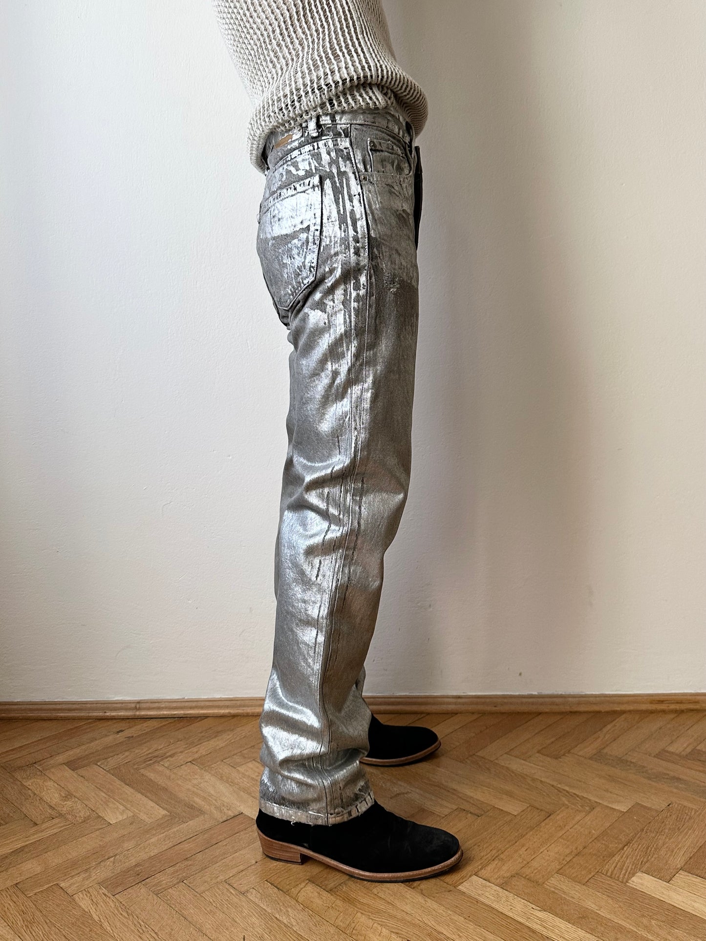 Silver coating 5 pockets denim W30-31