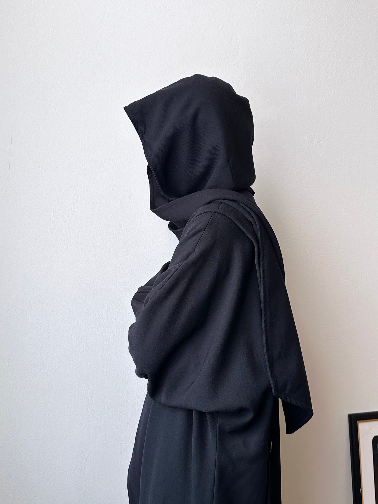 super cool wool coat with detachable hood