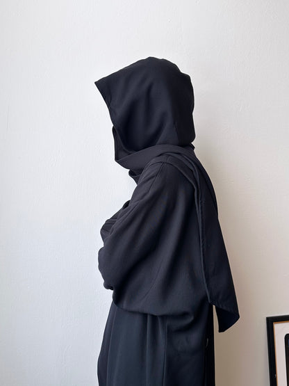 super cool wool coat with detachable hood