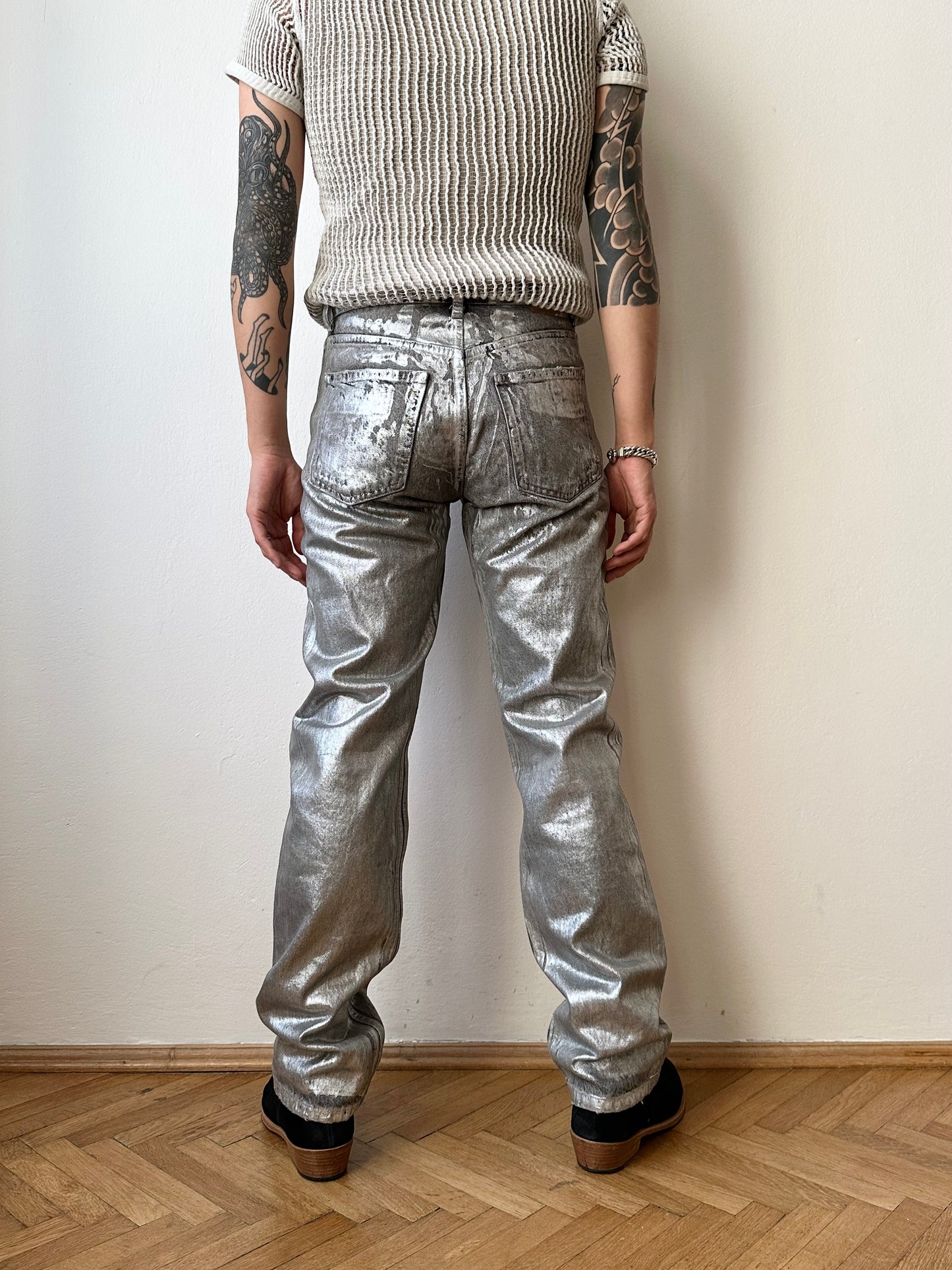 Silver coating 5 pockets denim W30-31