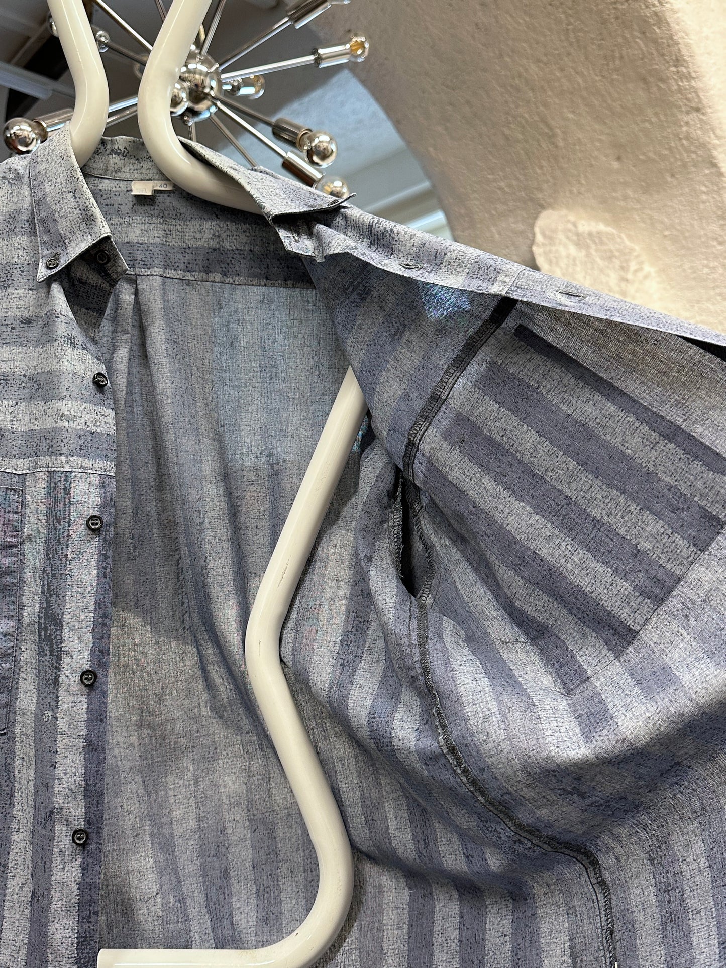 80s German striped shirt