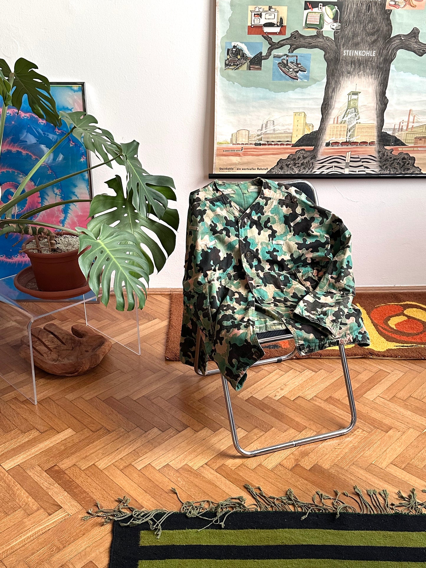 1950s Československá lidová armáda DUBÁKY camouflage jacket