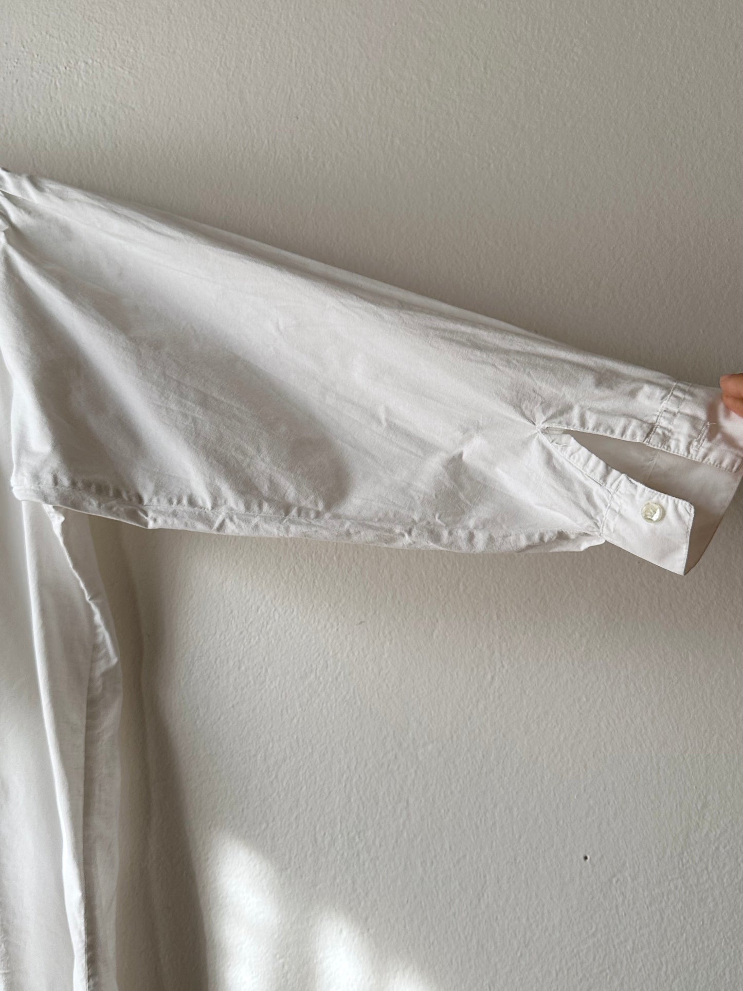 Embroidery big collar shirt