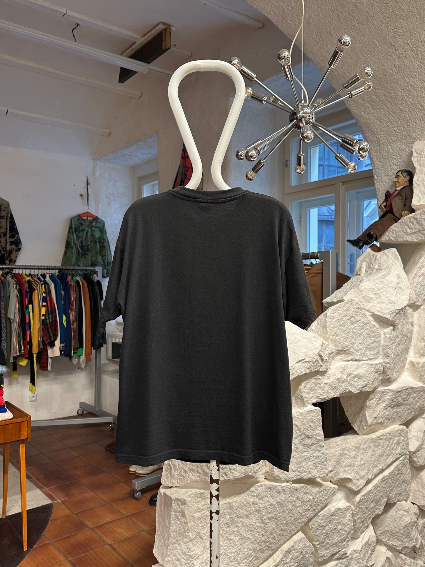 1989 Wallace & Gromit 80年代 80's Vintage T-shirt Tee Tシャツ ヴィンテージ Toto Praha Prague 古着屋 Vintage store Vintage clothing プラハ 古着 グルミット 黒T