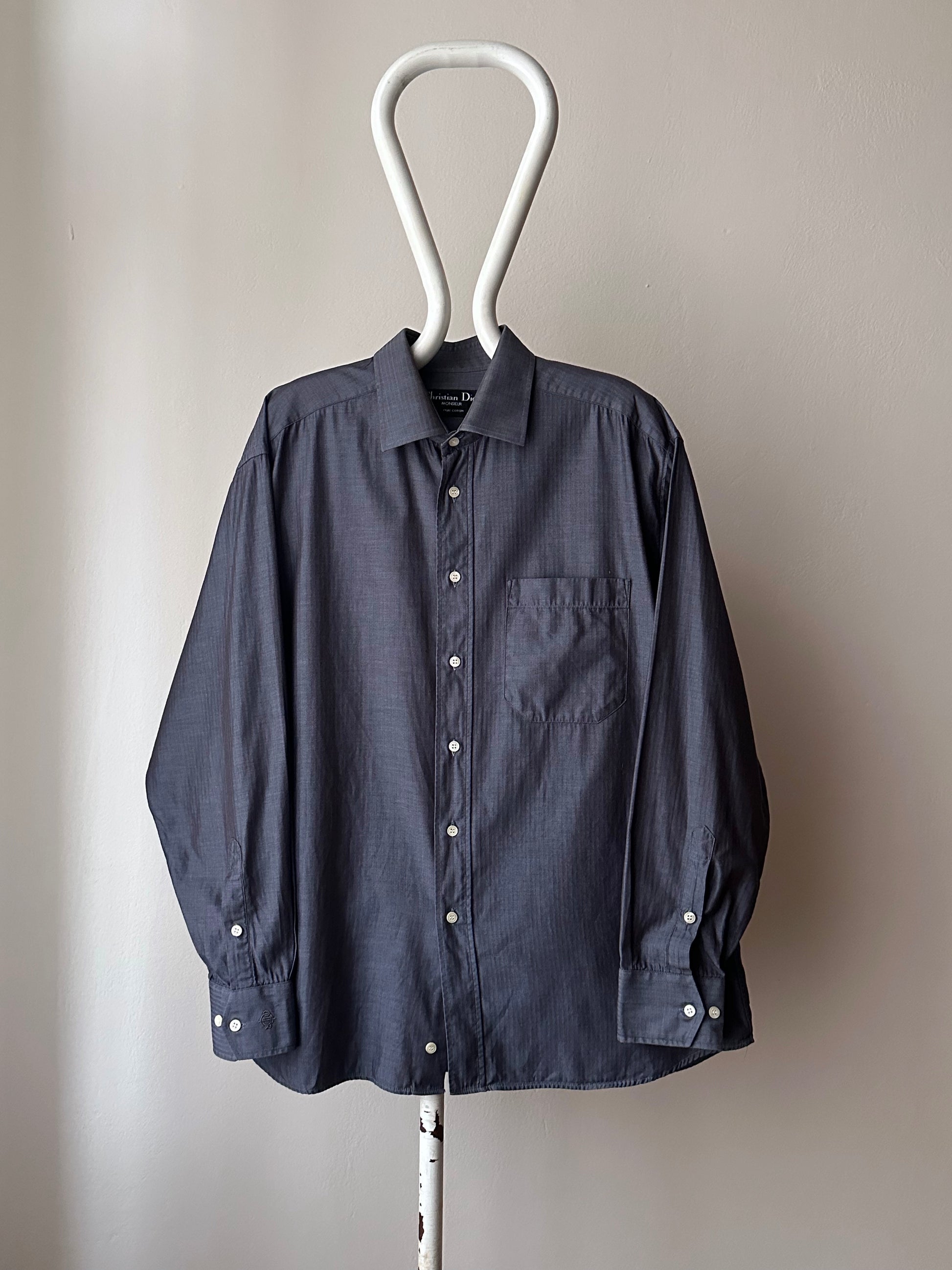 Christian dior 1990's 90's 90年代 ディオール shirt シャツ cotton made in italy イタリア製 vintage ユーロ古着 ヨーロッパ古着