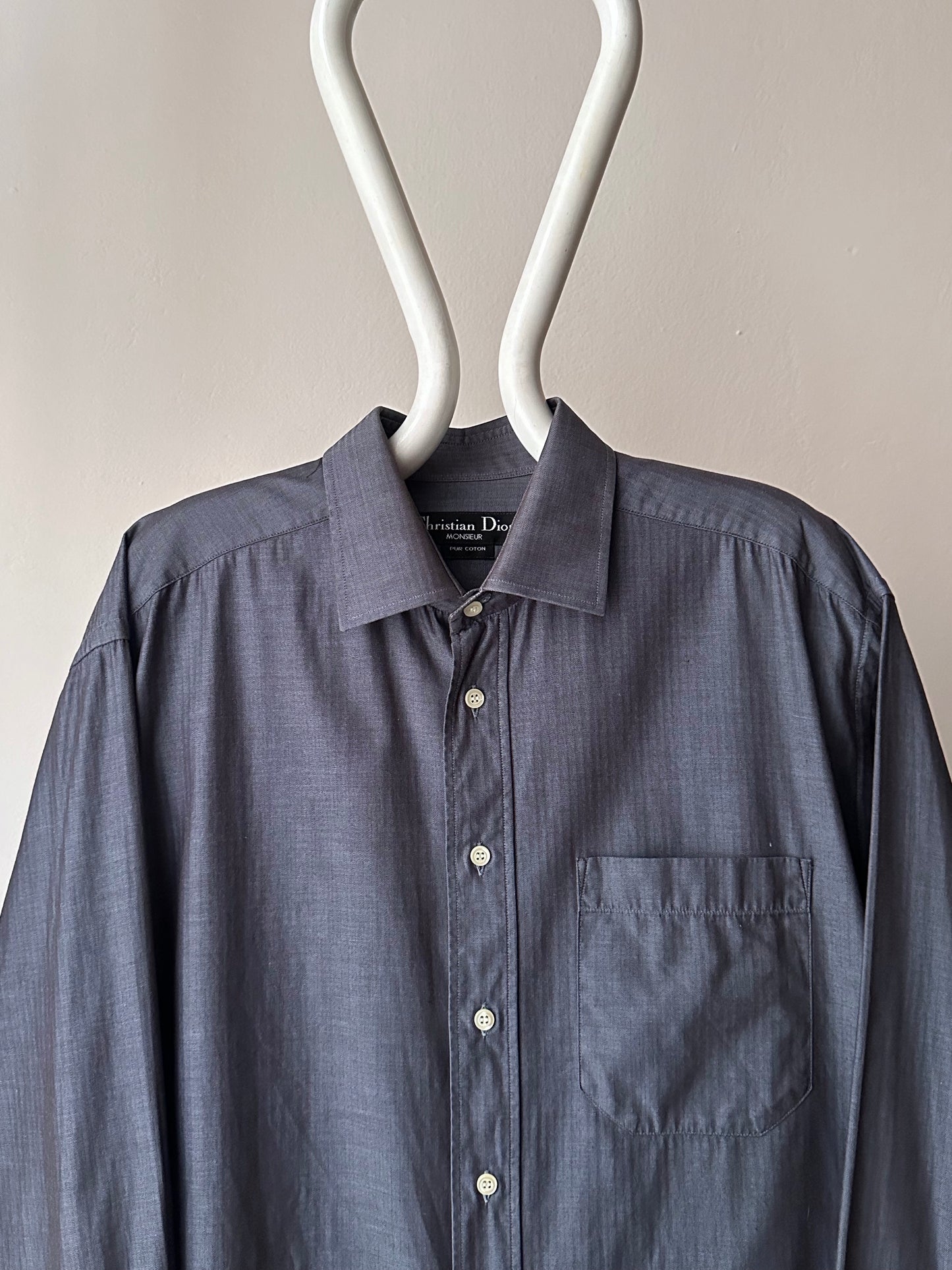 Christian dior 1990's 90's 90年代 ディオール shirt シャツ cotton made in italy イタリア製 vintage ユーロ古着 ヨーロッパ古着