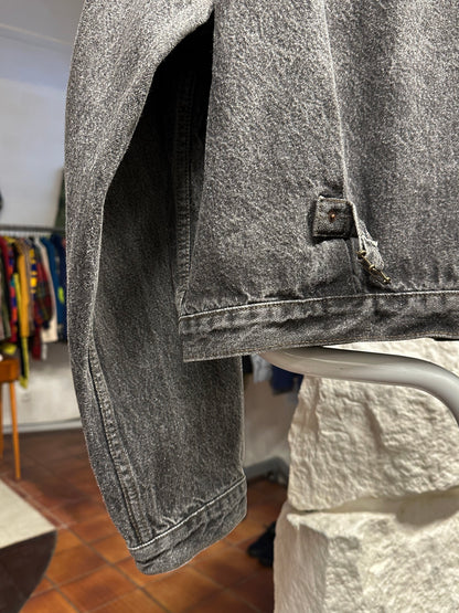 Levi's 70501 01 Type 1st Europe ヨーロッパ企画 リーバイス  1980's 88's 80年代 Black denim ファースト Gジャン Vintage ヴィンテージ Toto Praha Prague Vintage store 古着屋 古着 Vintage clothing ユーロ古着 ヨーロッパ古着 レア ブラックデニム 