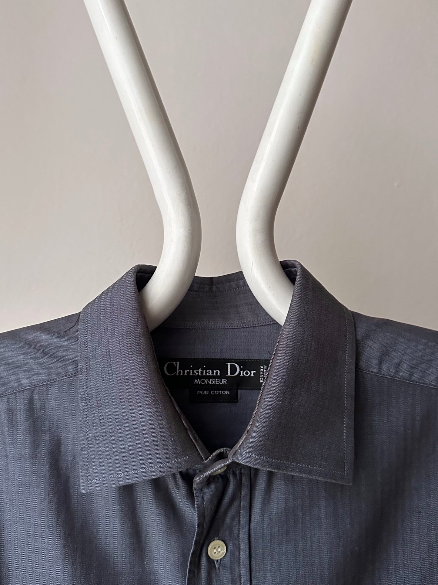 Christian dior 1990's 90's 90年代 ディオール shirt シャツ cotton made in italy イタリア製 vintage ユーロ古着 ヨーロッパ古着