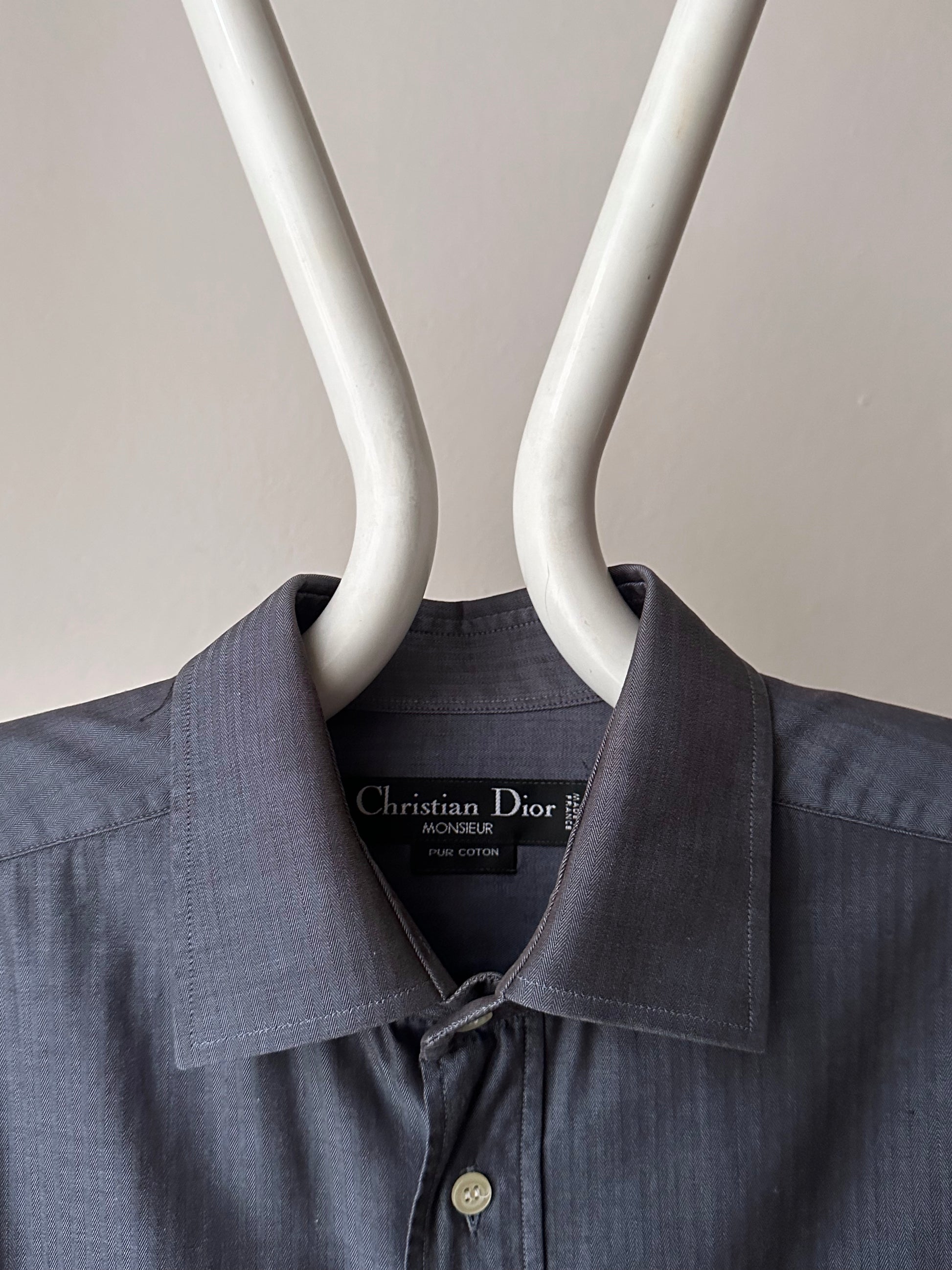 Christian dior 1990's 90's 90年代 ディオール shirt シャツ cotton made in italy イタリア製 vintage ユーロ古着 ヨーロッパ古着