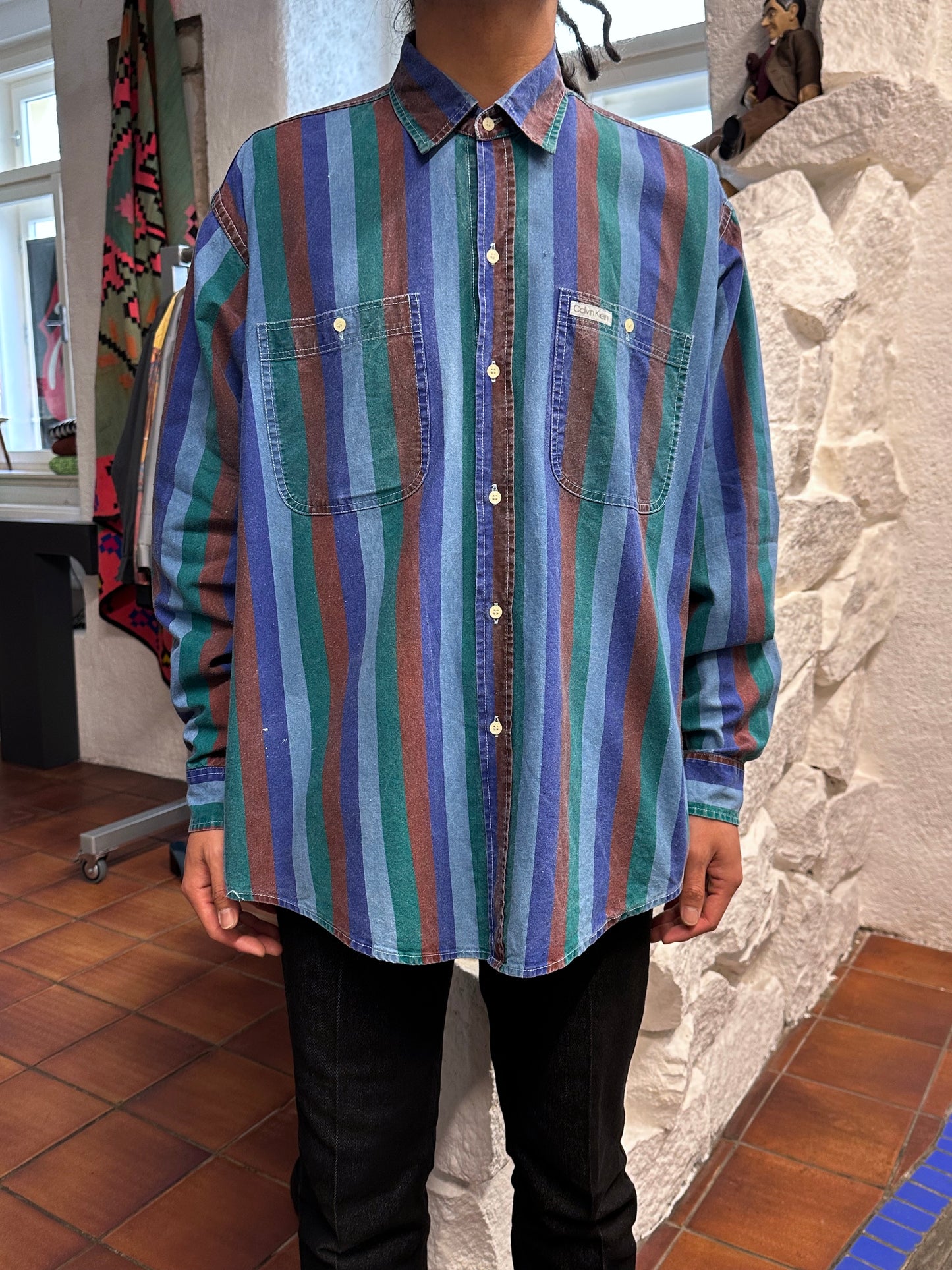 1980s Calvin Klein cotton shirt