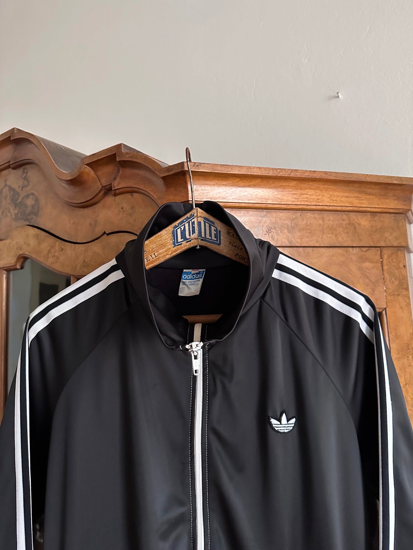 70s Adidas black