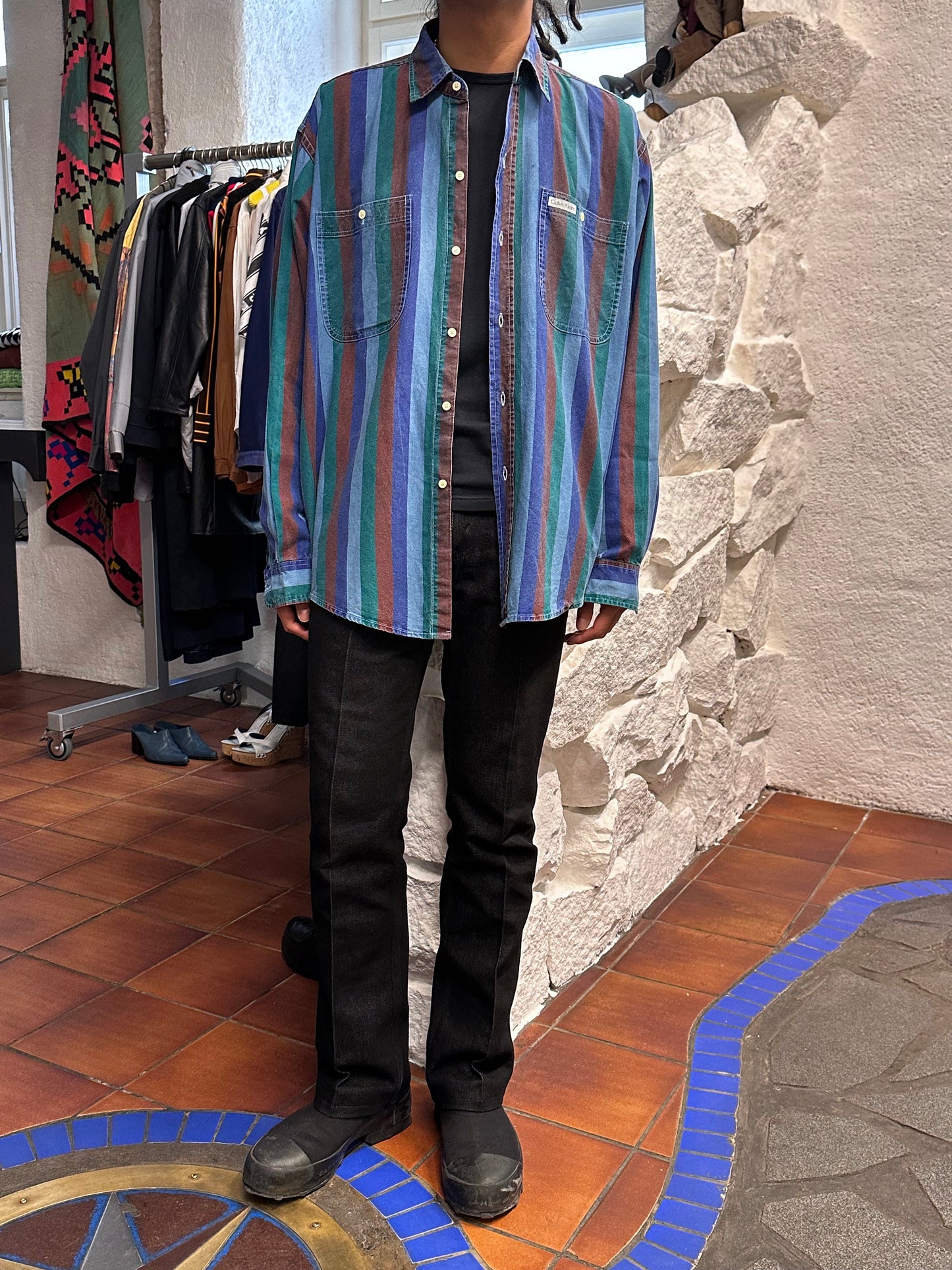 1980s Calvin Klein cotton shirt