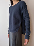 Navy cotton jumper