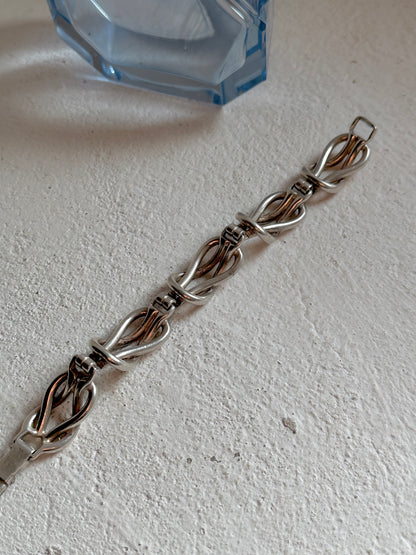 1960s Wilhelm Binder WTB knot bracelet Ag925