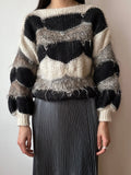 mix hair puff sweater