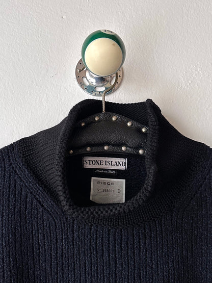 1999's AW 90's Stone Island  Wool knit jumper Massimo osti Paul Harvey マッシモオスティ Vintage ストーンアイランド Toto Praha Antique shop Vintage clothing store Made in Italy プラハ 古着屋 ヴィンテージ ユーロ古着 ヨーロッパ古着 古着卸
