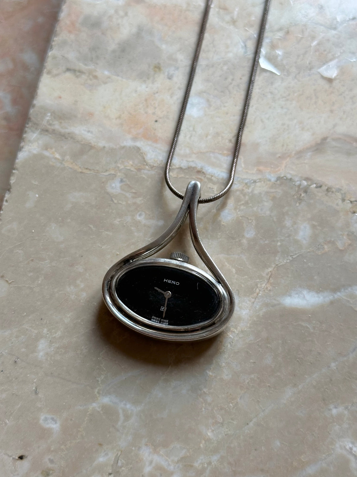 1960-70s Heno Swiss silver pendant Ag800