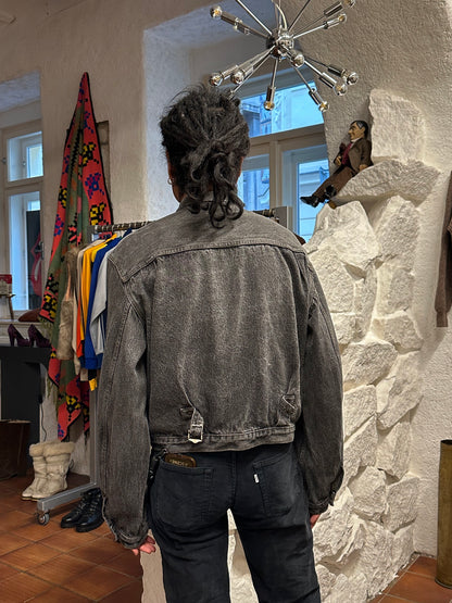 Levi's 70501 01 Type 1st Europe ヨーロッパ企画 リーバイス  1980's 88's 80年代 Black denim ファースト Gジャン Vintage ヴィンテージ Toto Praha Prague Vintage store 古着屋 古着 Vintage clothing ユーロ古着 ヨーロッパ古着 レア ブラックデニム 