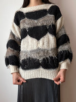 mix hair puff sweater